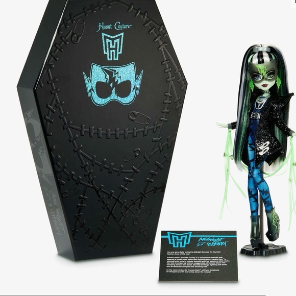 🇺🇸 Nwt  Monster High Haunt Couture Midnight Runway Frankie Stein Doll - Picture 6 of 6